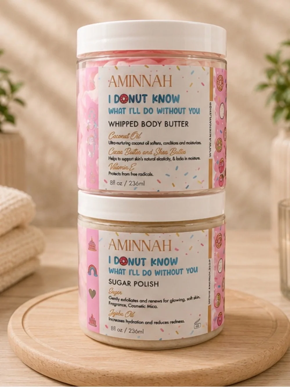 Aminnah (NWT) I Donut Know Whipped Body Butter & Sugar Polish